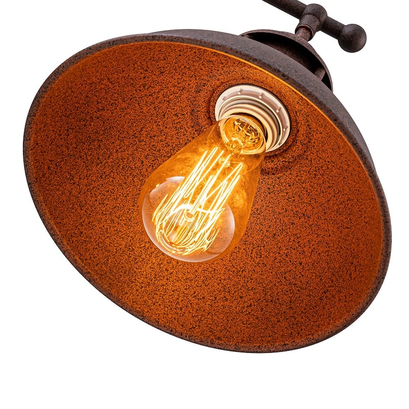 Industrial 3-Light Dome Kitchen Island Pendant - Brushed Black Grey
