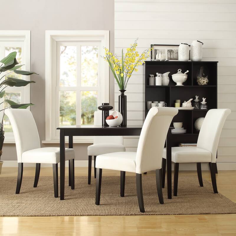 Wilmington 48" Black Finish Dining Set by iNSPIRE Q Classic