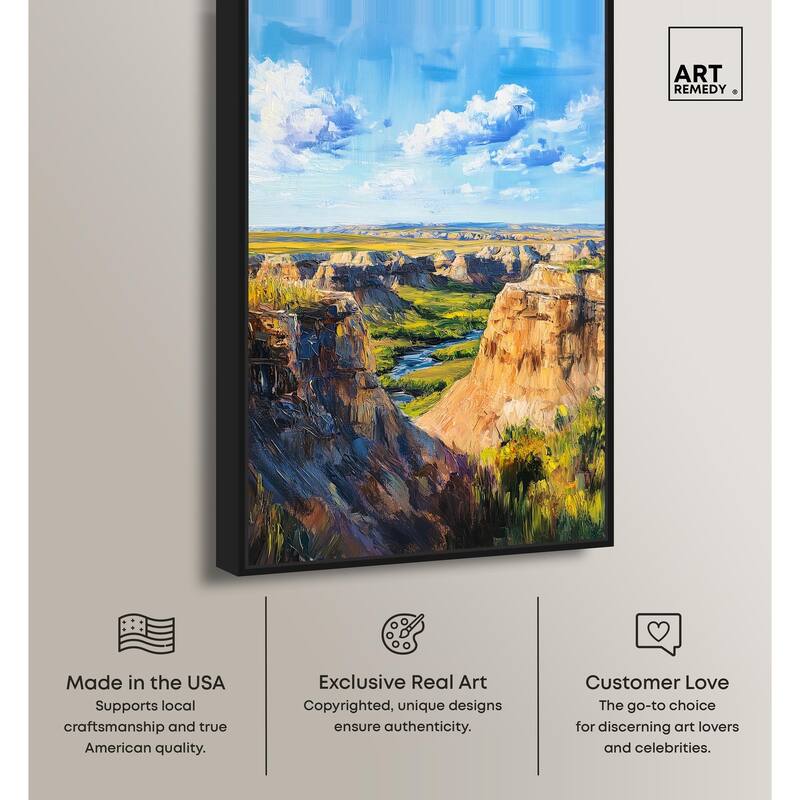 Rolling Hills and Sky II Canvas by Art Remedy