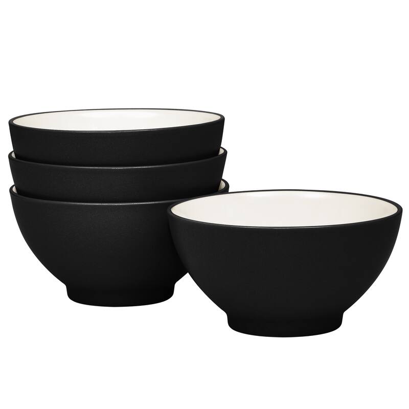 Noritake Colorwave Set Of 4 Rice Bowls, 5-3/4", 20 Oz. - Graphite