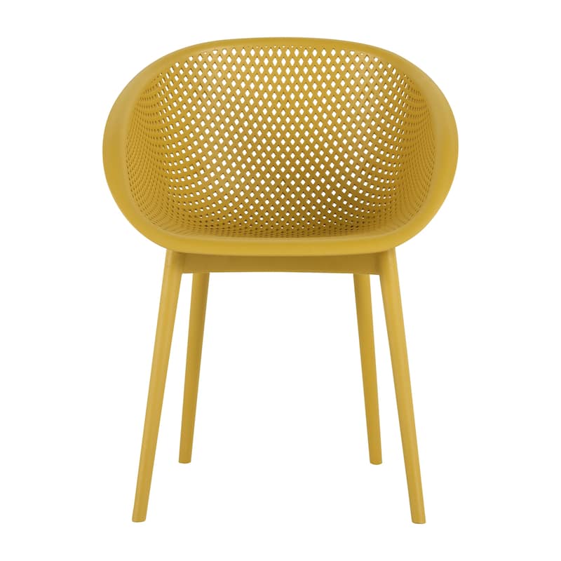 2-Pack All-Weather Lounge Chairs - Earthy yellow