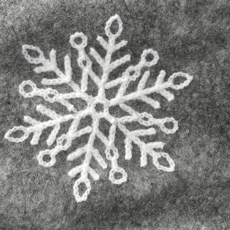 National Tree Company 18 in. Gray Christmas Stocking with Snowflakes - 18 in