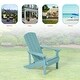 preview thumbnail 33 of 102, BONOSUKI Patio Adirondack Chair w/Cupholder,Weather Resistant-Set of 4