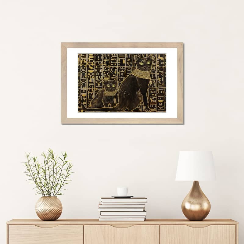 iCanvas "Egyptian Black Cat Apprentice Oil" by Yue Zeng