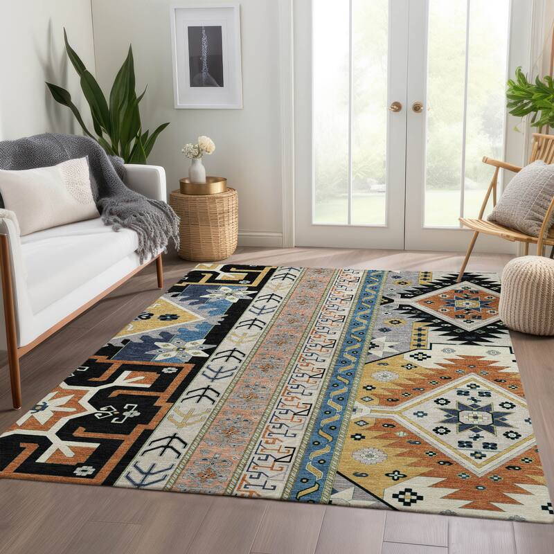 Premium Washable Super Soft Boho Global Aniston Mayfield Rug