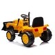 preview thumbnail 11 of 18, Electric 12V Ride-On Tractor with Front Loader, Remote Control, Bright Headlights, and Digging Handle for Kids Ages 3-6