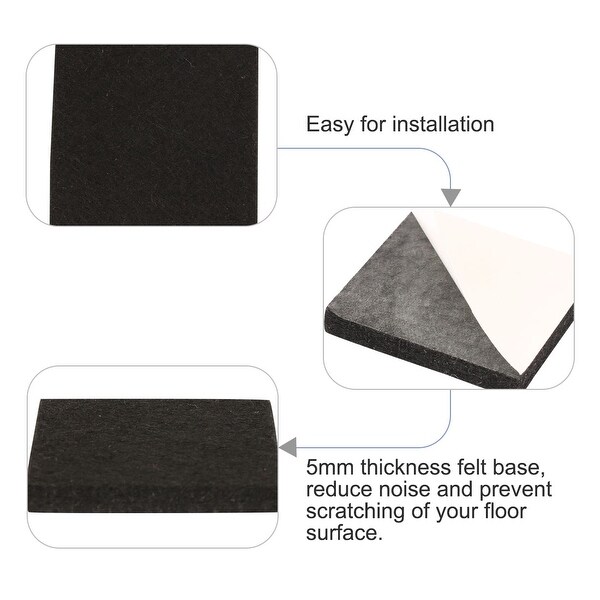 48 Pcs Self Adhesive Felt Pads Chair Leg Furniture Floor Protector Non Scratch