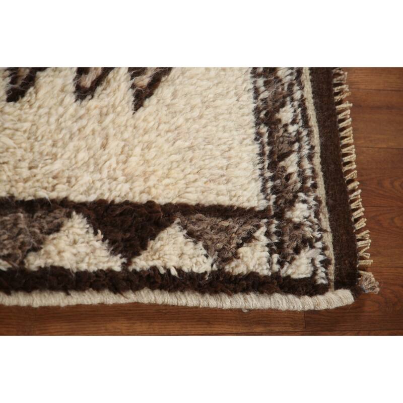 Vegetable Dye Kurdish Oriental Runner Rug Hand-knotted Wool Carpet - 2'11"x 11'7"