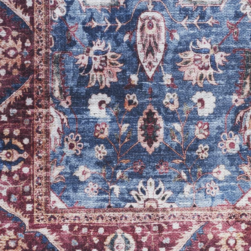 Power Loomed Distressed Non Skid Area Rug - 6' Runner
