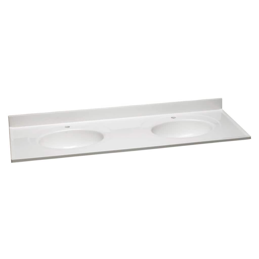Design House 73" Cultured Marble Vanity Top and Backsplash - Single