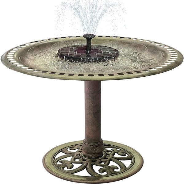 Bird Bath with Solar Bird Bath Fountains Bed Bath & Beyond 38000582