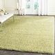 preview thumbnail 71 of 239, SAFAVIEH Santa Monica Shag Einara 2-inch Thick Area Rug 5'3" x 7'6" - Green - Rectangle