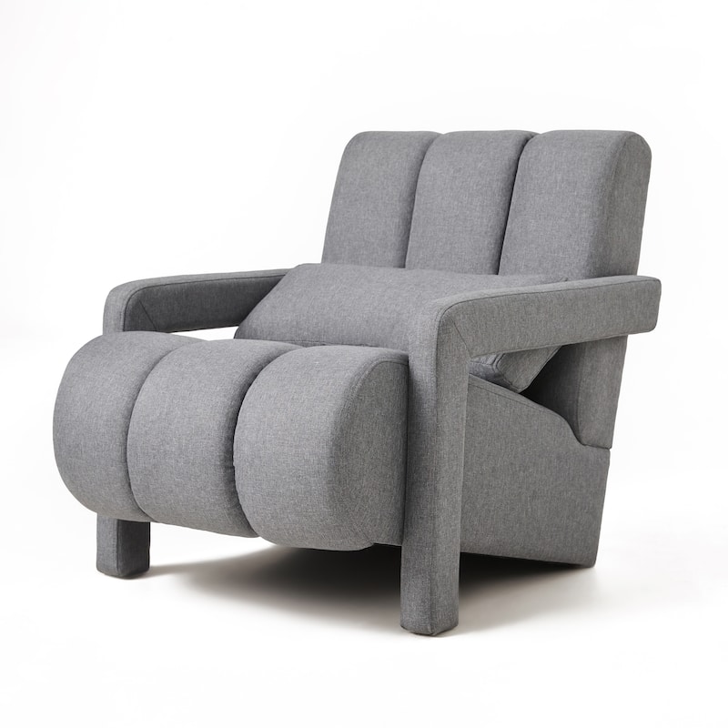 Modern Upholstered accent chair with a pillow