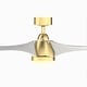 preview thumbnail 4 of 17, Fanimation Klear 56 inch Indoor/Outdoor Smart Ceiling Fan with LED CCT Select Light Kit and Remote - Brushed Satin Brass & White