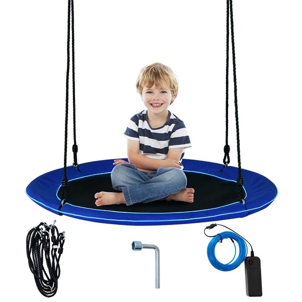 Costway 40'' Saucer Tree Swing 660 LBS for Kids Adults Outdoor