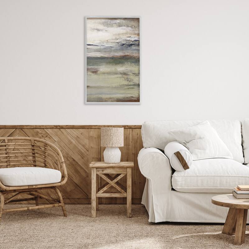 Stupell Earthy Abstract Layers Framed Giclee Art Design By Lanie Loreth