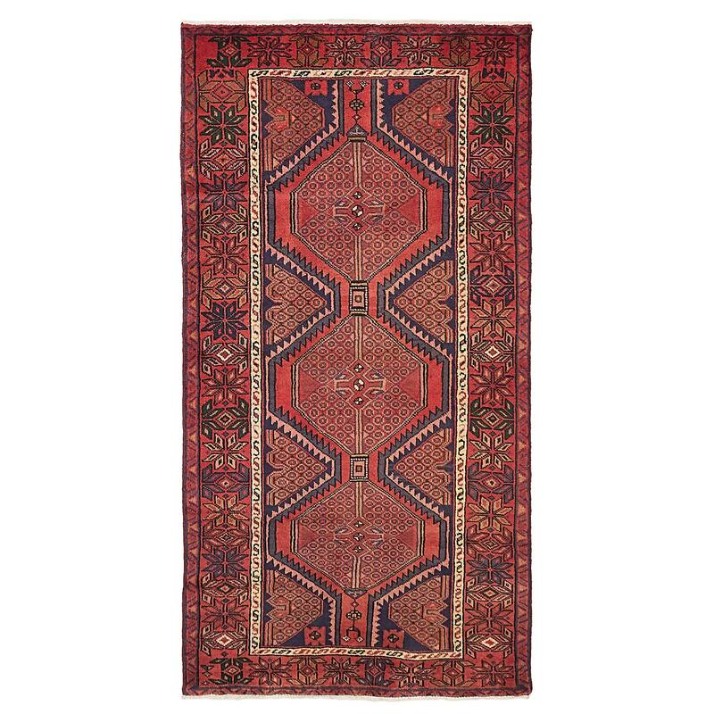 ECARPETGALLERY Hand-knotted Andelz Red Wool Rug - 3'5 x 6'8