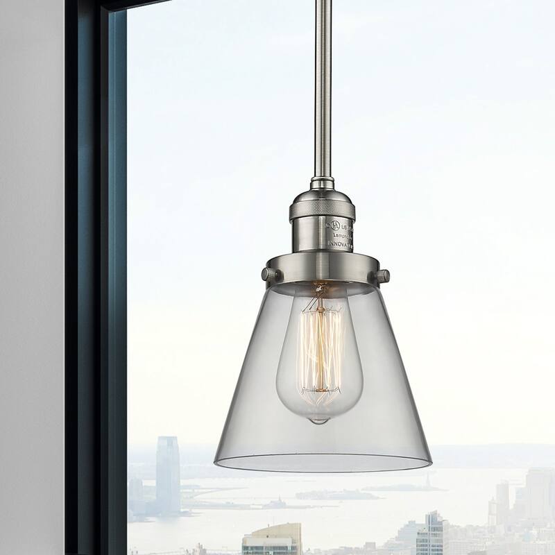 Innovations Lighting Small Cone Single Light 6" Wide Mini Pendant with