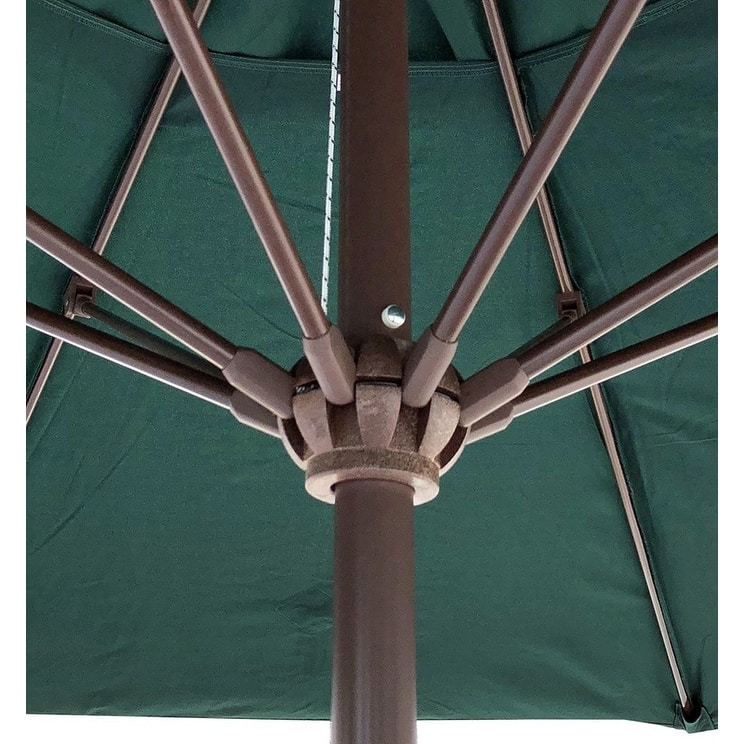 Tropishade 11' Aluminum patio umbrella with Green Olefin Canopy