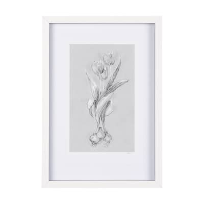 Botanical Sketches I (Grey) Framed Art Print