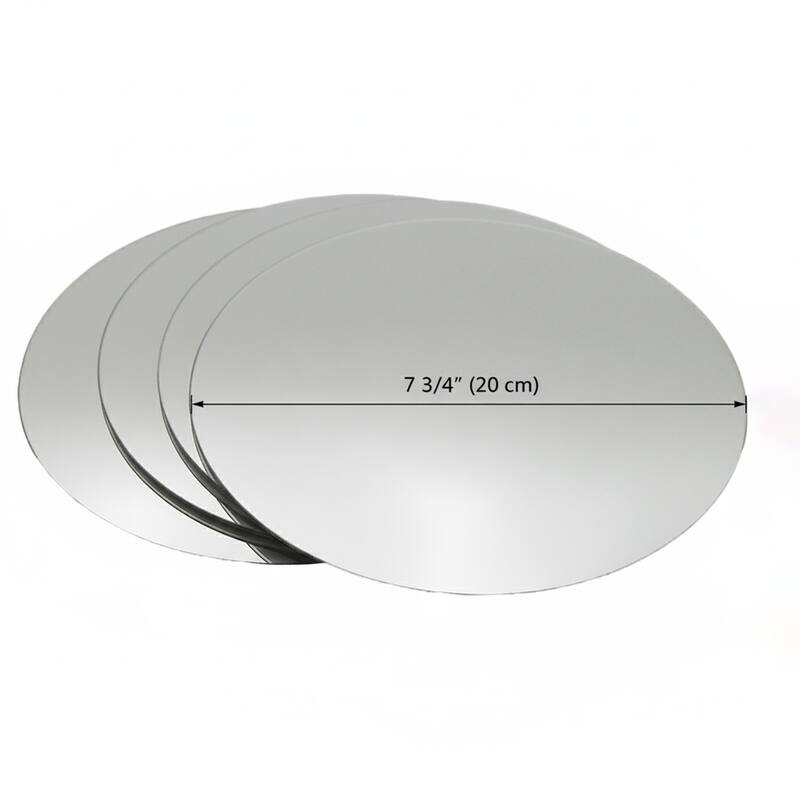 Small Decorative Wall Self Adhesive Shaped Mirrors - Set of 4