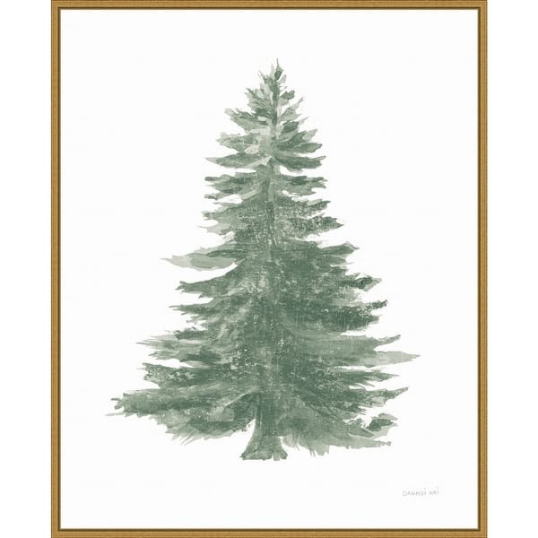 slide 2 of 8, Floursack Holiday Tree by Danhui Nai Framed Canvas Wall Art