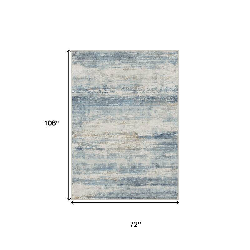 HomeRoots Abstract Traditional Rectangle Area Rug