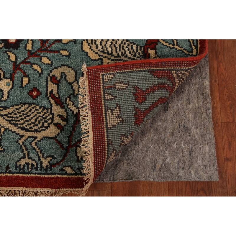 Animals Design Ziegler Indian Runner Rug Hand-Knotted Wool Carpet - 2'4"x 8'2"