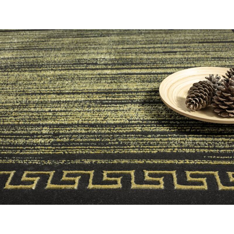 Ksamil Collection Abstract Border Area Rug