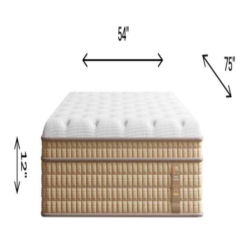 GDFStudio Zephyrian 12" Memory Foam Hybrid Mattress with Pocket Springs and Cooling Support