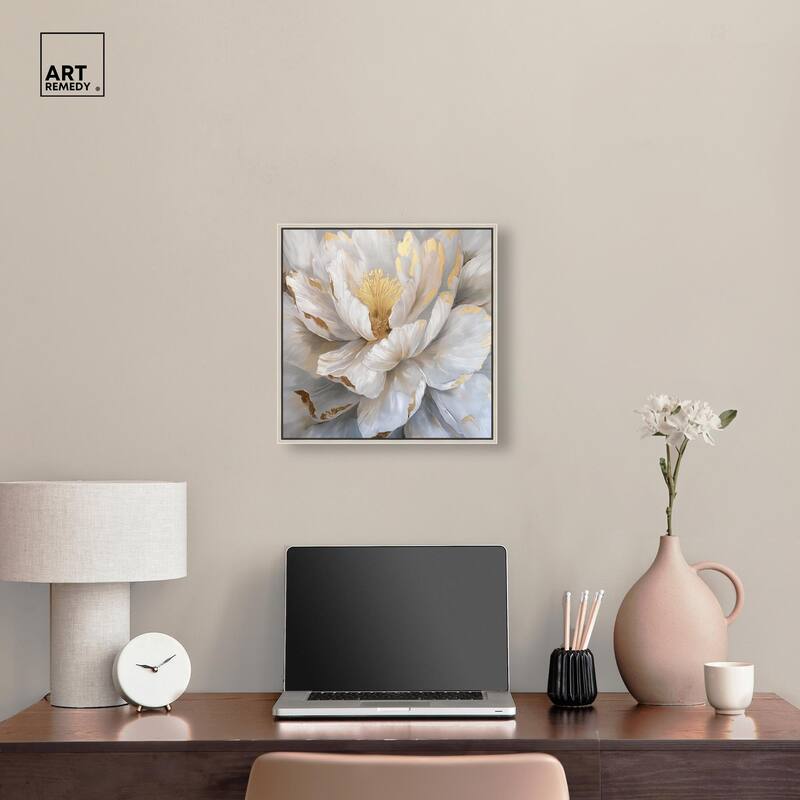 Golden Veins of Grace Canvas by Art Remedy