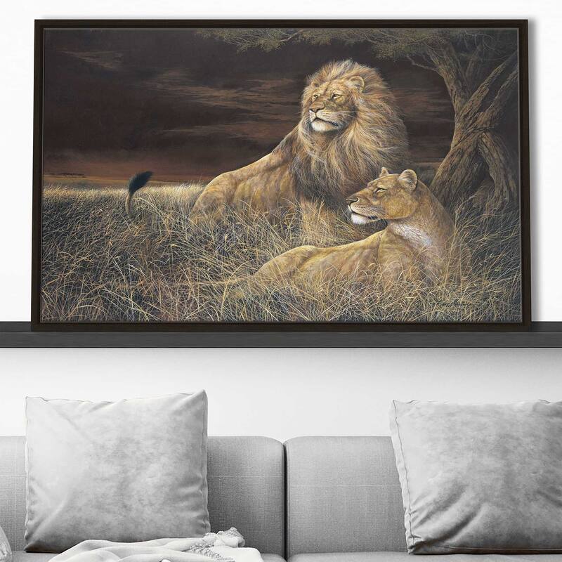 "Winds Serengeti" by Ruane Manning Print on Floating Canvas