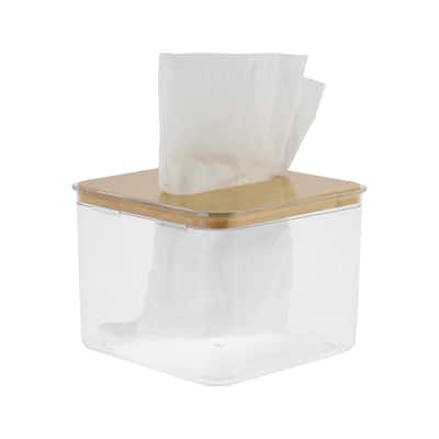 1 Pcs Convenient Small Square Tissue Box Holder for Living Room Table