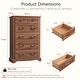 preview thumbnail 8 of 23, Vintage 6 Drawers Wood Dresser Chests, Rustic Dressers Chset Organizer