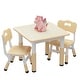 preview thumbnail 9 of 15, Kids Table and 2 Chairs Set Beige