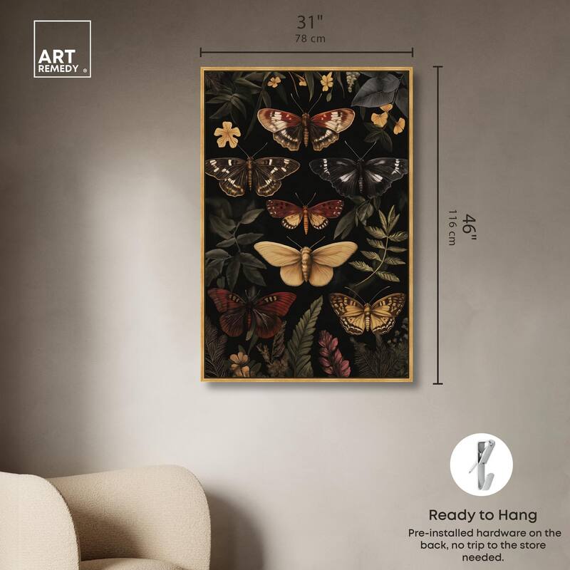 Winged Visitors III Canvas by Art Remedy
