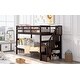 preview thumbnail 13 of 36, Stairway Twin-Over-Twin Bunk Bed with Storage Shelves and Guard Rail, Convertible Design