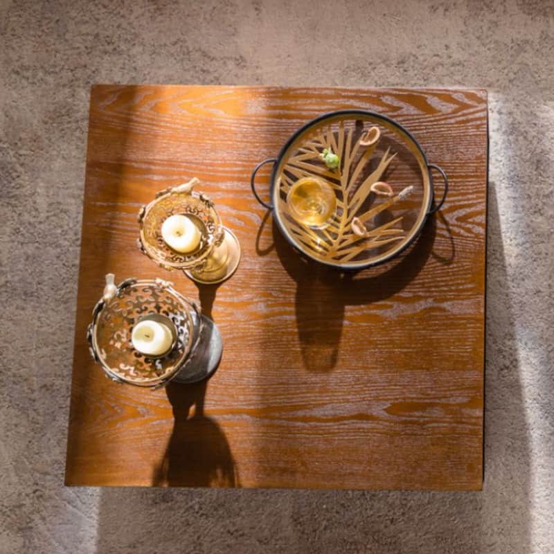 Square Coffee Table Modern Colour Combination Coffee Table, Not Need Assembly, Coffee Table for Living Room