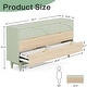preview thumbnail 2 of 12, 55 Inches Dresser for Bedroom, Green Long Double Dresser Organizer Wood Cabinet