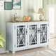 preview thumbnail 20 of 28, 55" Vintage Style Kitchen Accent Buffet Sideboard Cabinet - 55" in Width