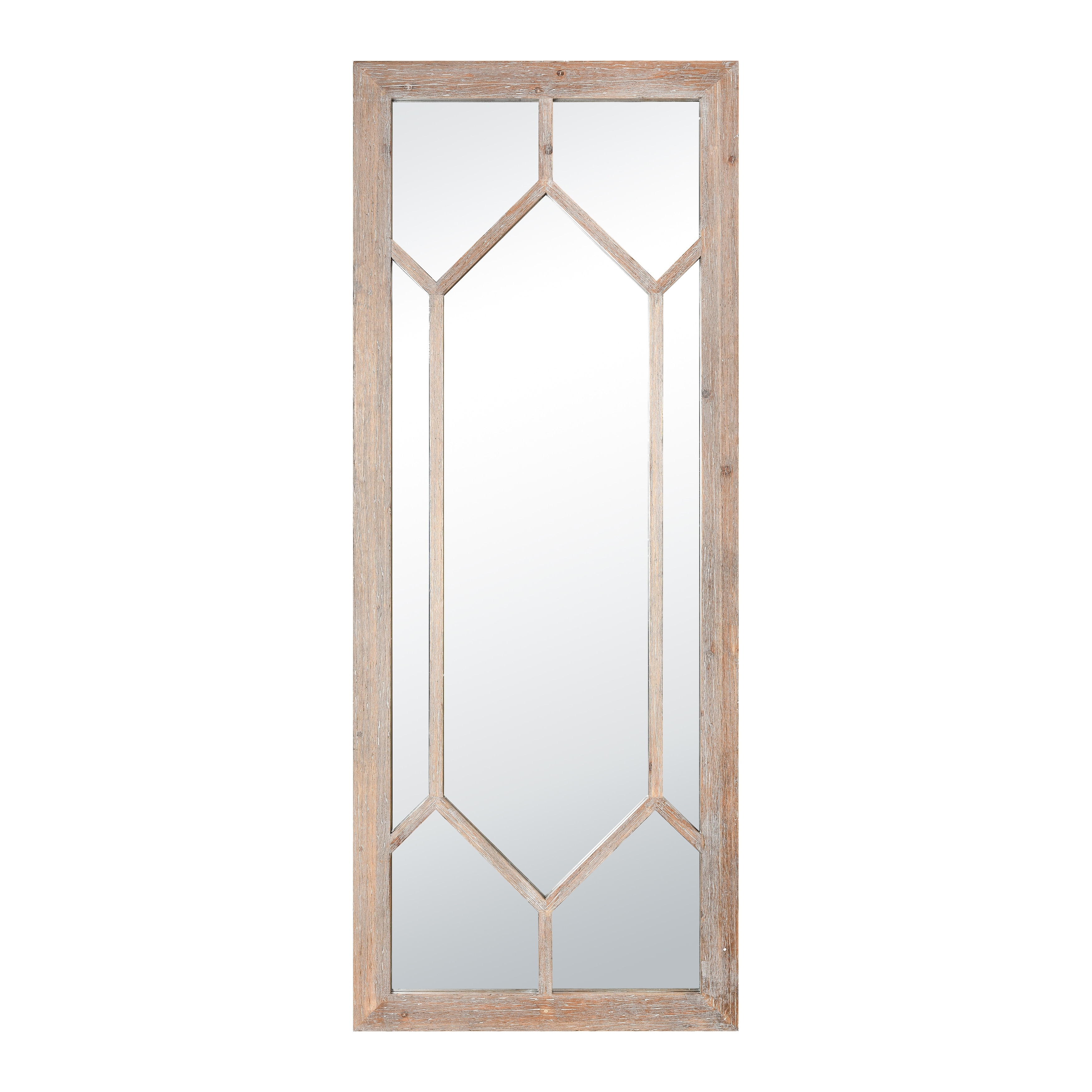Atlas Hargen Overscaled Wooden Lattice Wall Mirror - 71 inch High