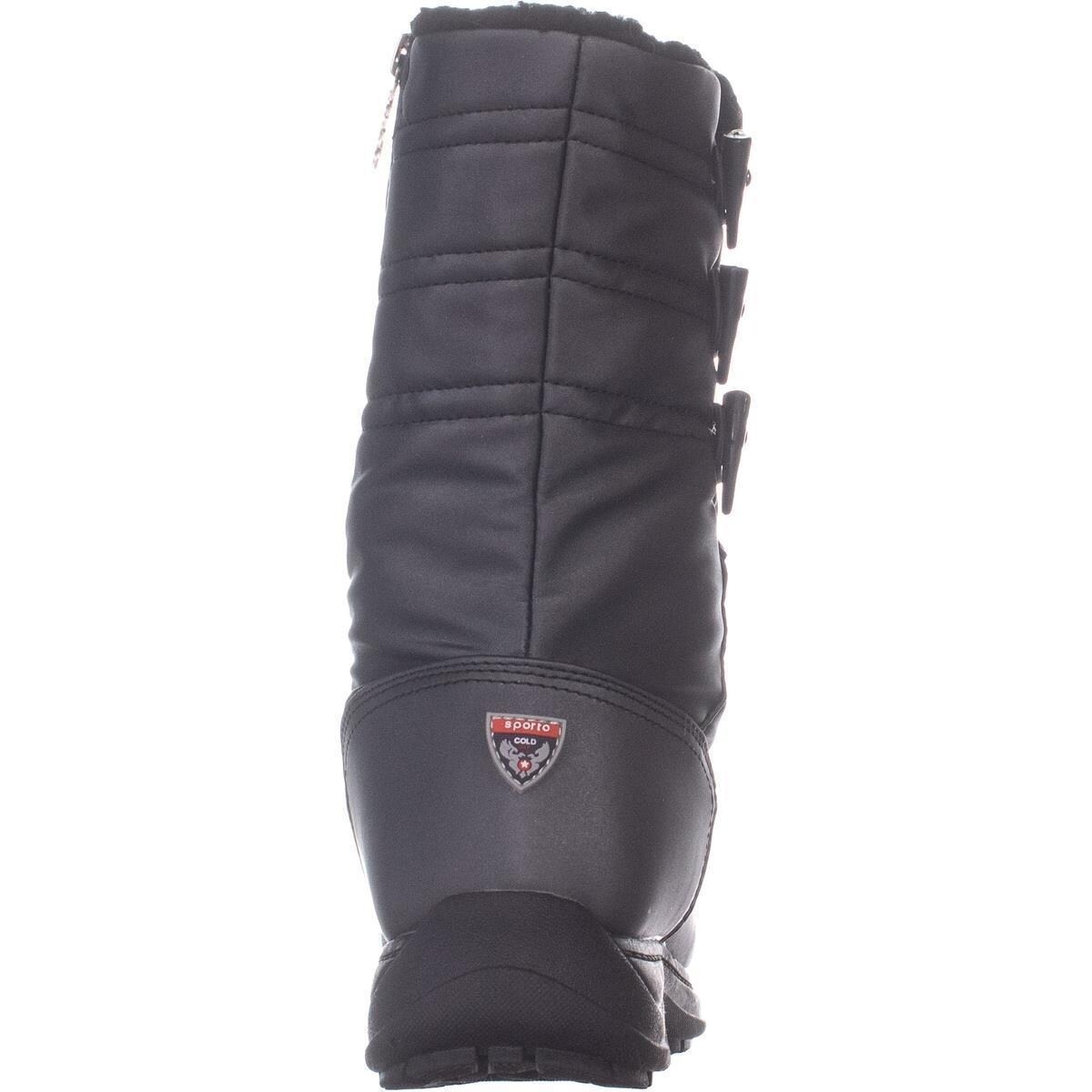 Shop Sporto Dana Mid Calf Winter Boots Dark Pewter On Sale