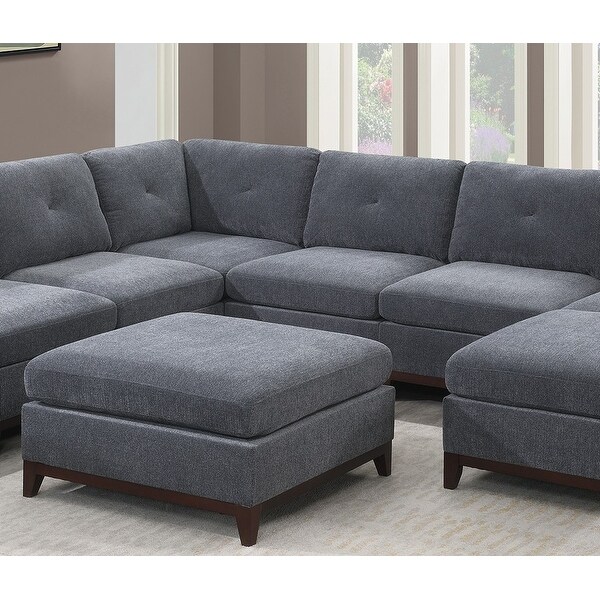 Multipurpose Foot Rest Sofa Stool with Wood Legs - Bed Bath