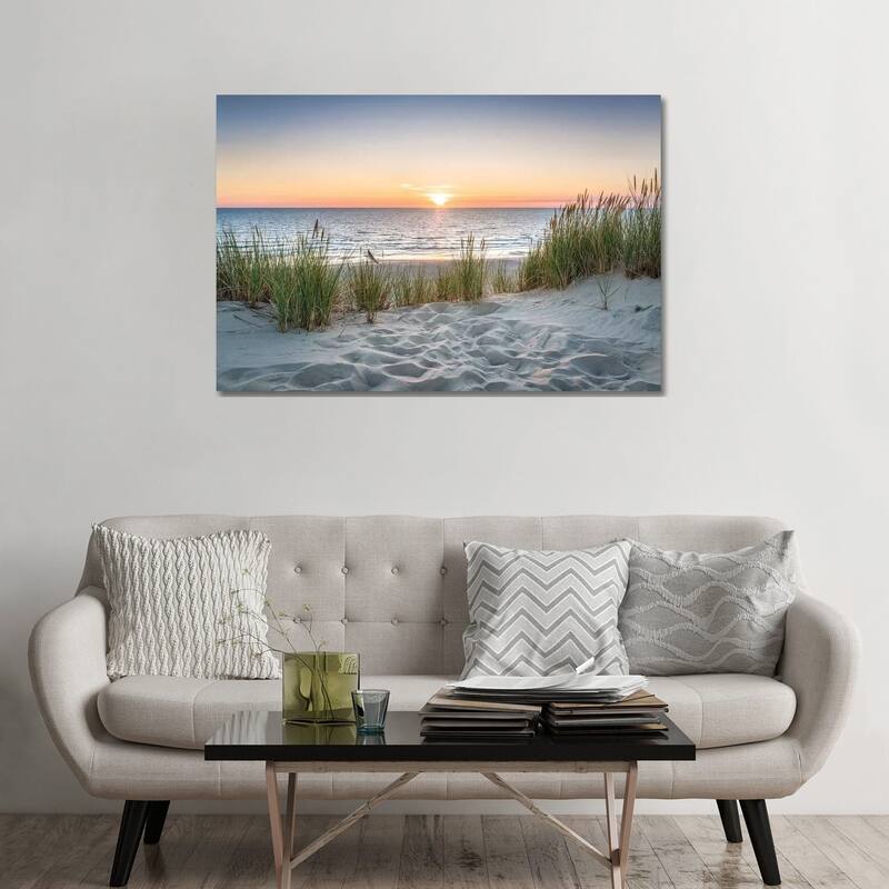 iCanvas "Beautiful Sunset At The Beach" by Jan Becke Canvas Print - 32x48x1.5