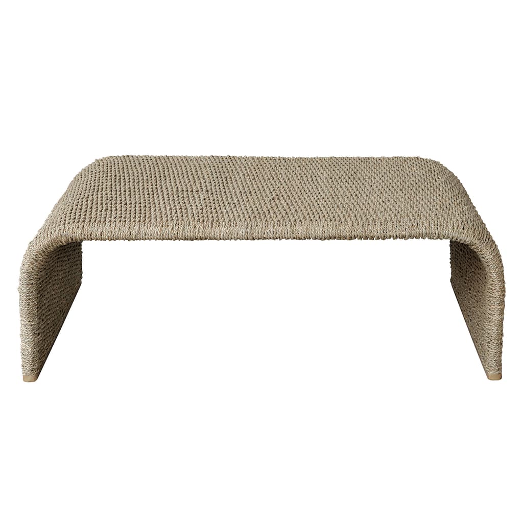 Uttermost Calabria Woven Seagrass Coffee Table - 45.5 W X 16.5 H X 29 D (in)