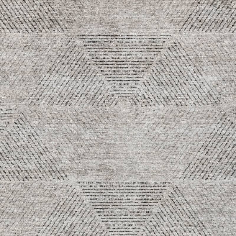 HomeRoots Geometric Transitional Rectangle Outdoor Rug
