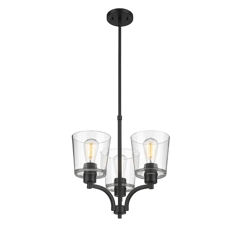 Millennium Lighting Evalon Chandelier with Clear Glass Shades
