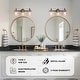 preview thumbnail 3 of 8, Modern Industrial 3-Light Black Brass Wall Light Clear Glass Vanity Light Fixture for Bathroom