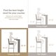 preview thumbnail 52 of 81, Leick Home Upholstered Barrelback Counter Stool with Metal Base