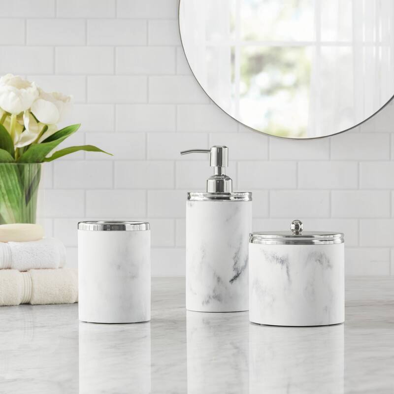 Croscill Corsica Marbled Resin Bath Accessory Collection